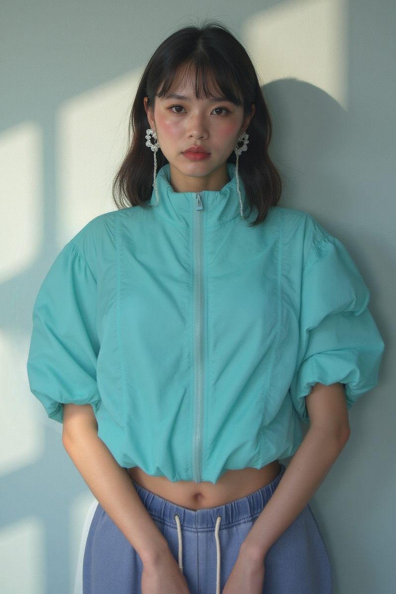 PUFF TECH CROP JACKET