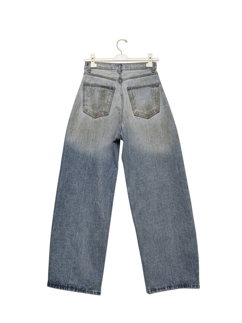 DUSTY MUD WASHED DENIM JEANS