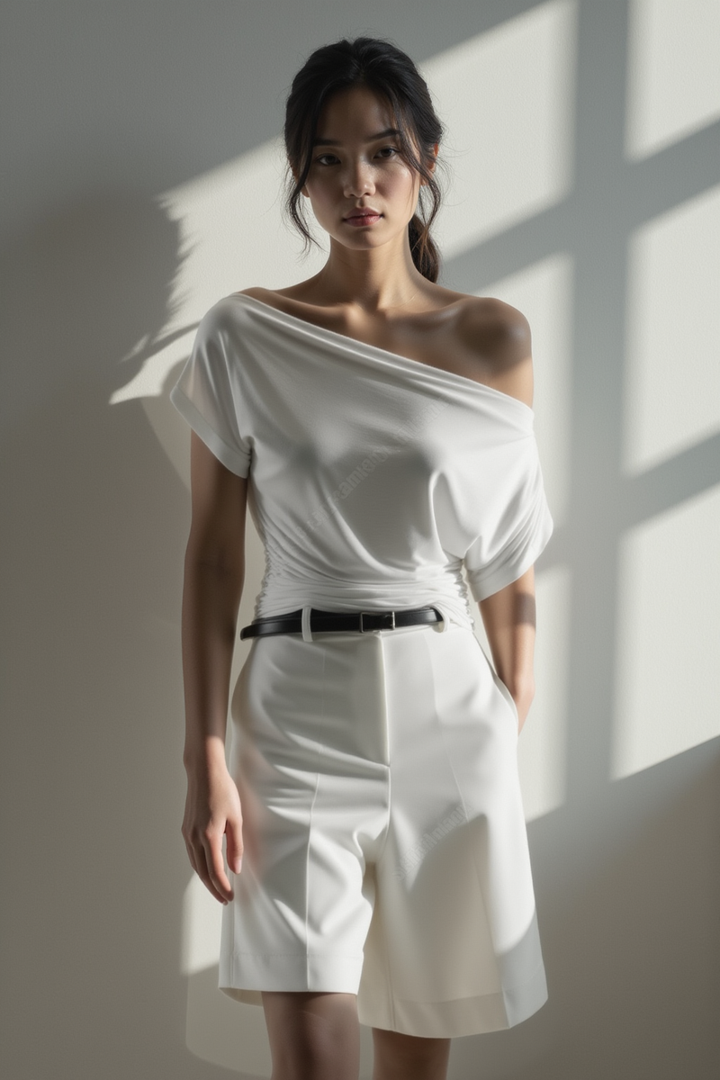 MONO DRAPE OFF-SHOULDER TOP