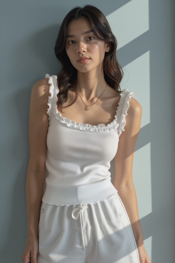 RUFFLED EDGE SCOOP TANK