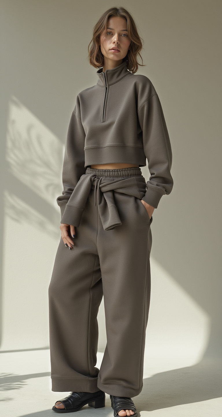 HALF ZIP LOUNGE SET
