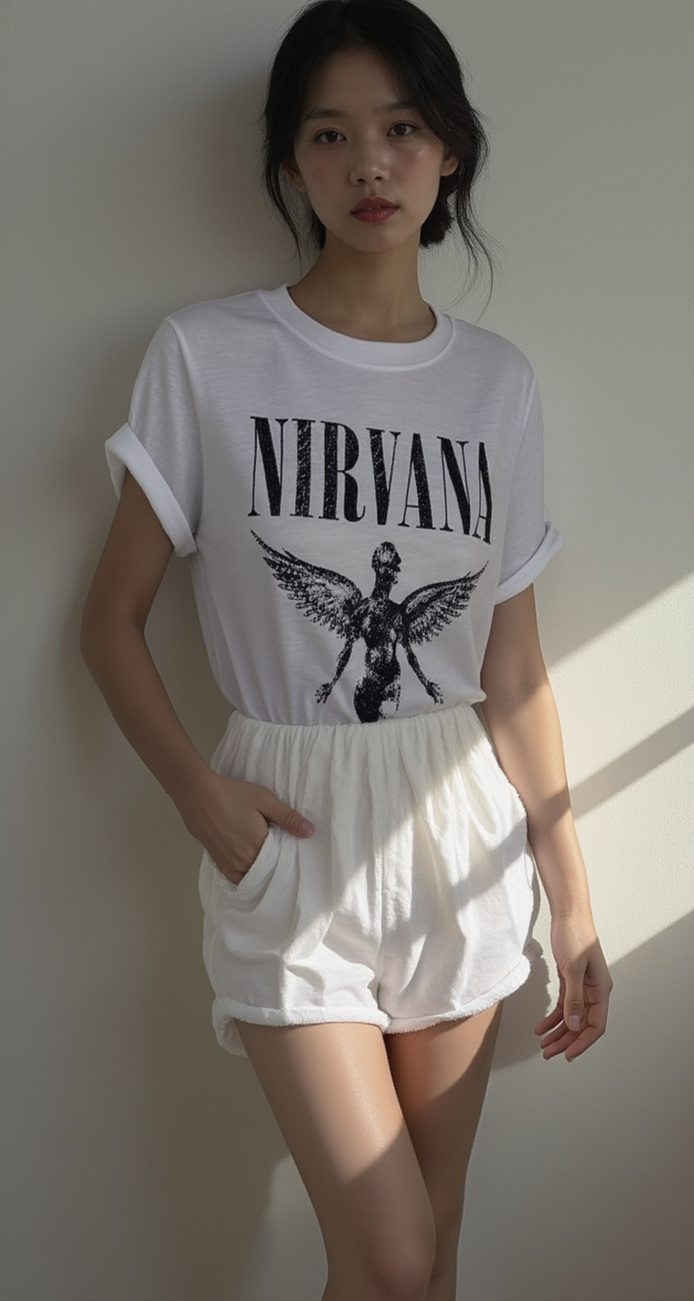 NIRVANA ANGEL GRAPHIC TEE