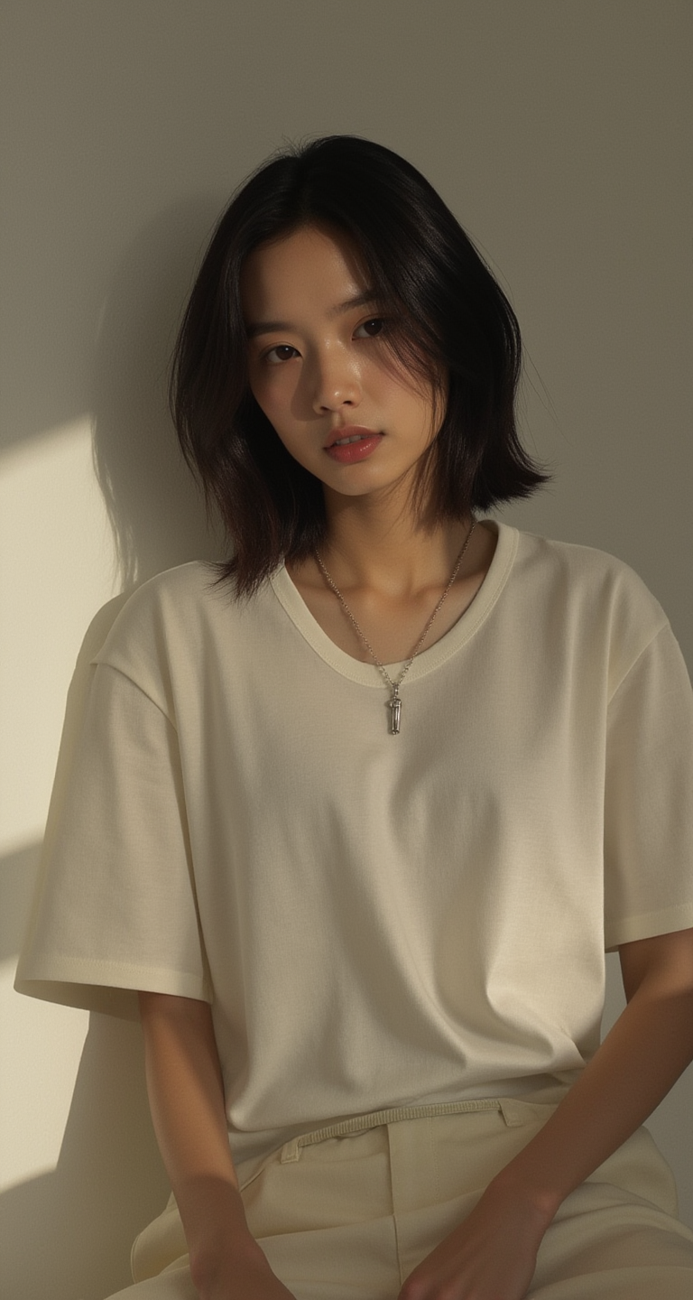 CLASSIC RELAXED FIT ORGANIC ROUND NECK TEE