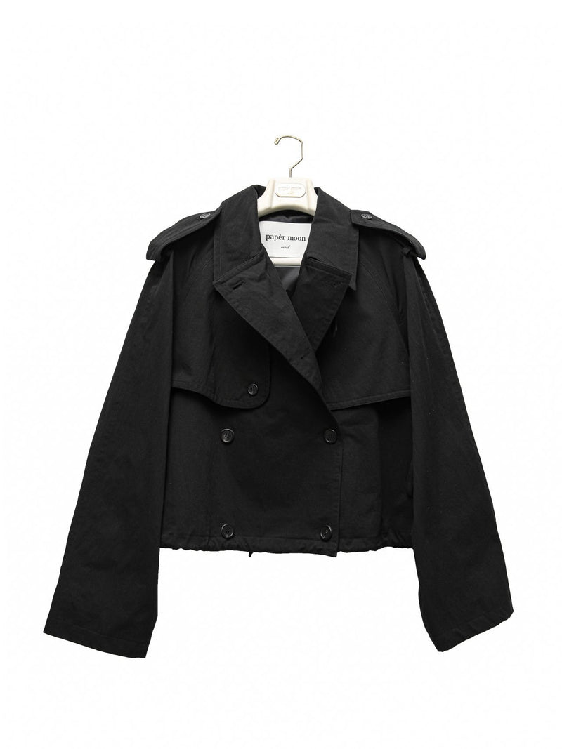 OVERSIZED CROPPED TRENCH COAT