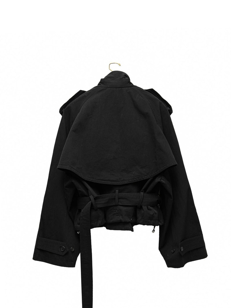 OVERSIZED CROPPED TRENCH COAT