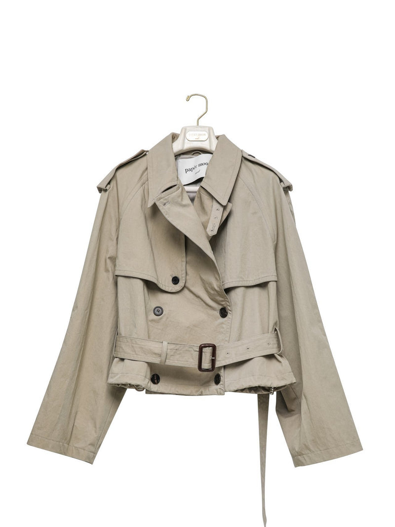 OVERSIZED CROPPED TRENCH COAT