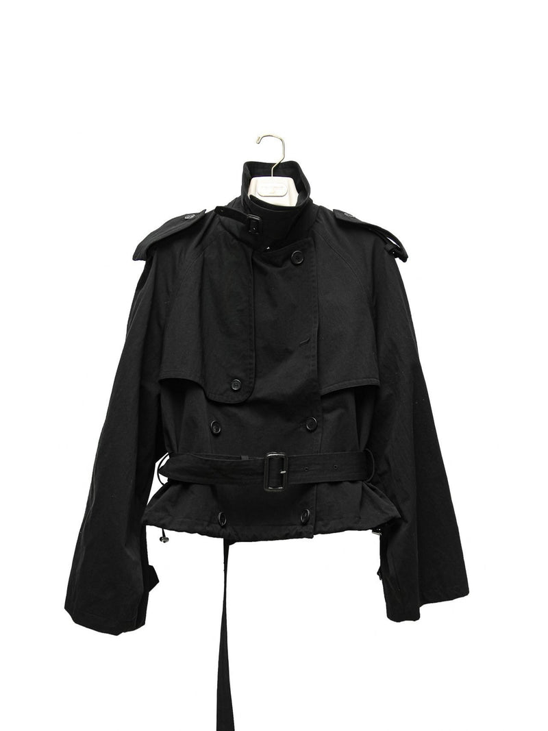 OVERSIZED CROPPED TRENCH COAT