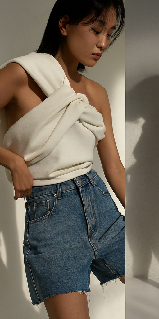 LOW TIDE CROP SHORTS