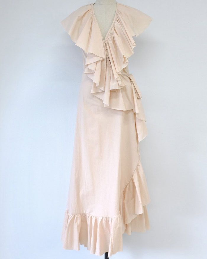 RUFFLE MAXI DRESS