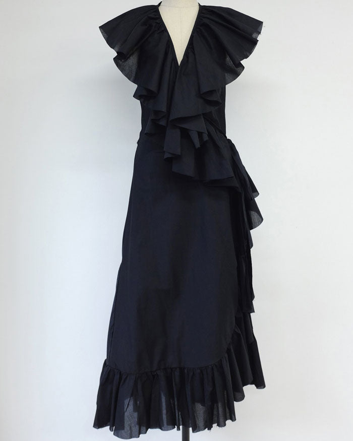 RUFFLE MAXI DRESS