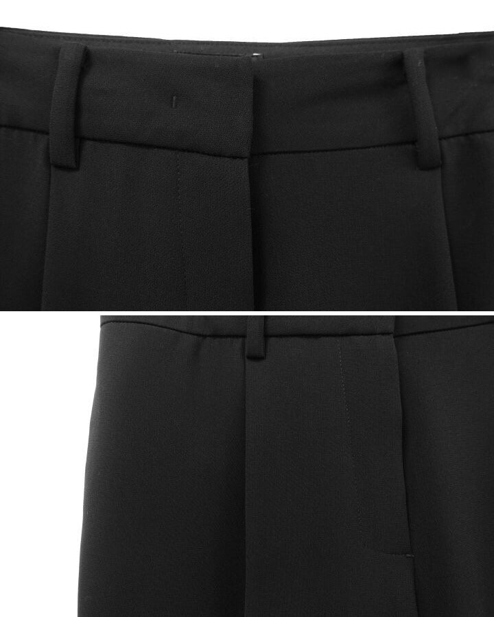 WIDE PINTUCK TROUSERS