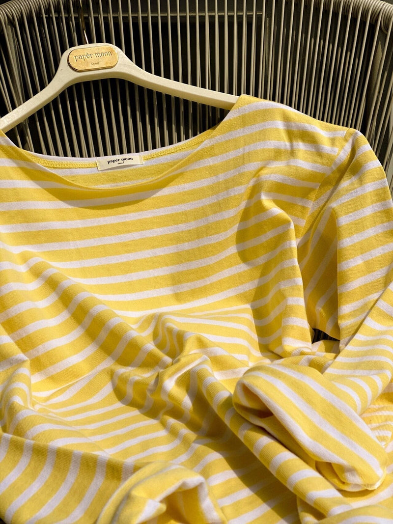 OVERSIZED VIVID STRIPE COTTON T-SHIRT