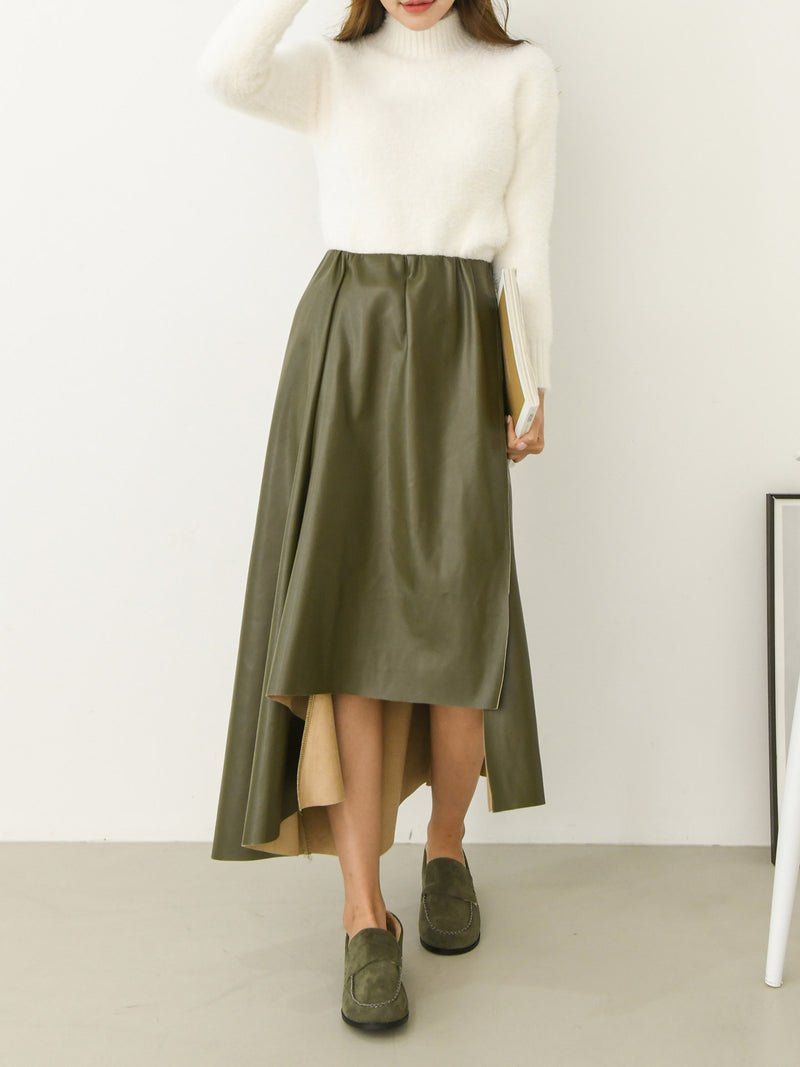 LAYERED ZIG ZAG SKIRT