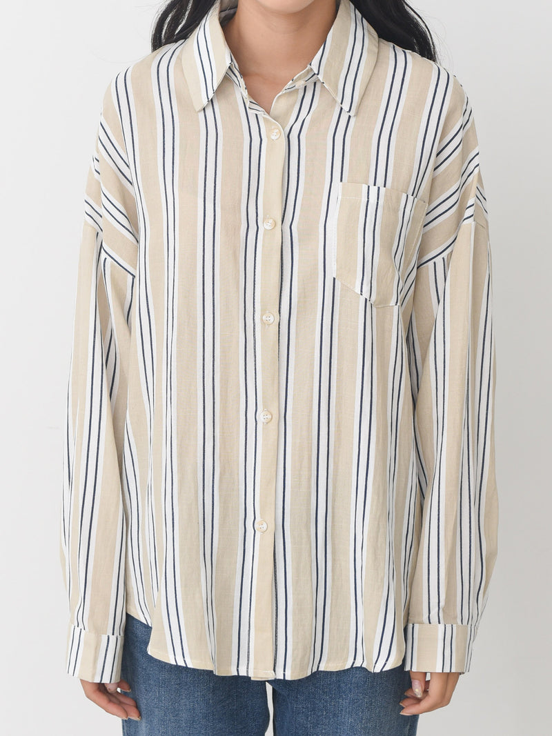 STRIPED LONG SLEEVE SHIRT