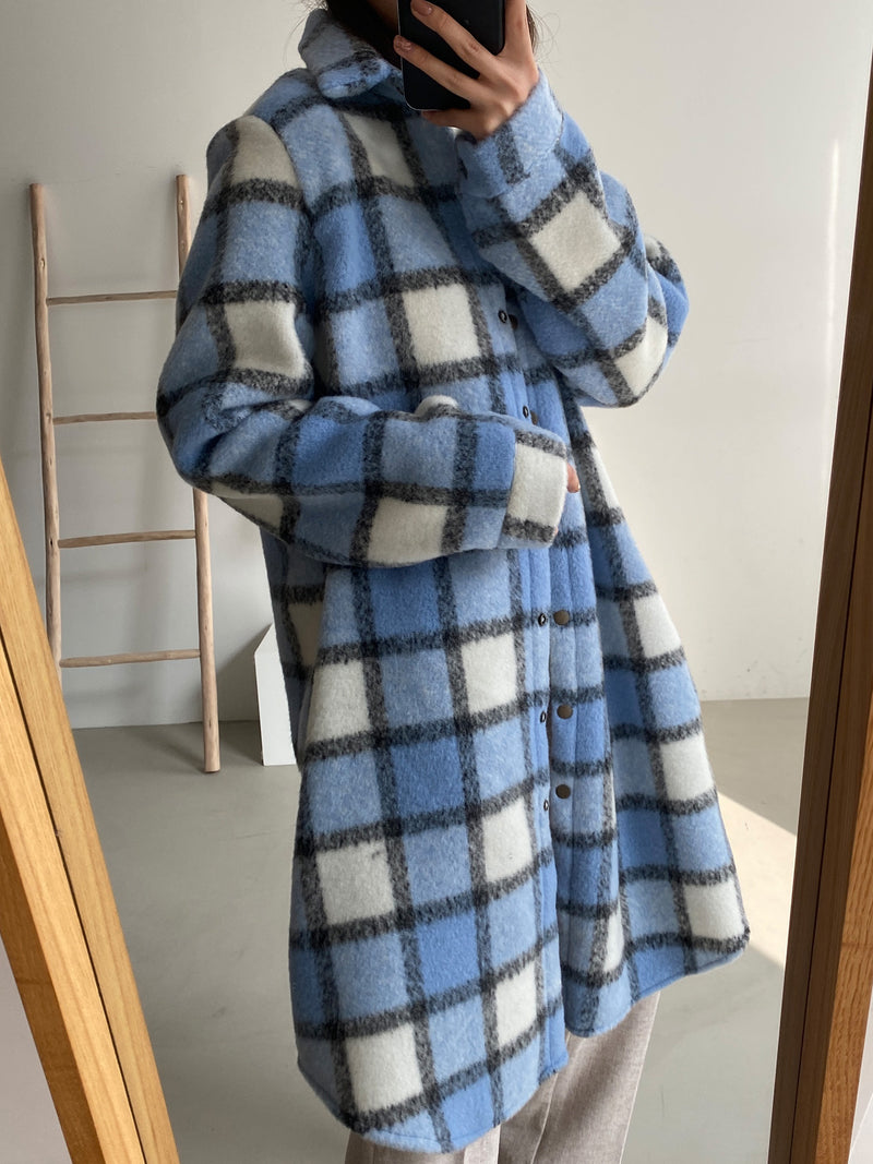 OVERSIZED FLEECE PLAID SHIRT