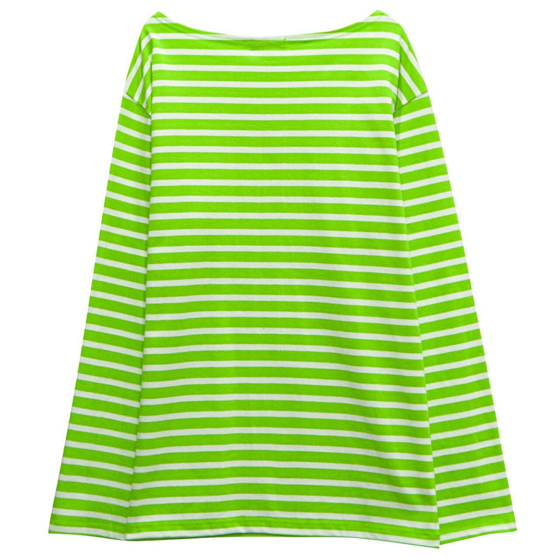OVERSIZED VIVID STRIPE COTTON T-SHIRT