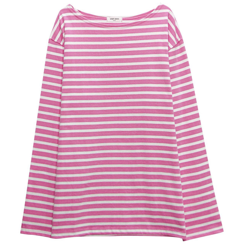 OVERSIZED VIVID STRIPE COTTON T-SHIRT