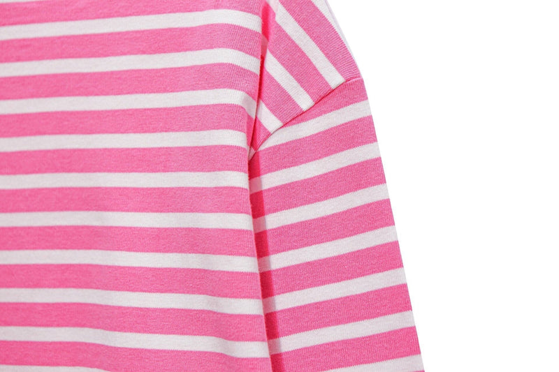 OVERSIZED VIVID STRIPE COTTON T-SHIRT