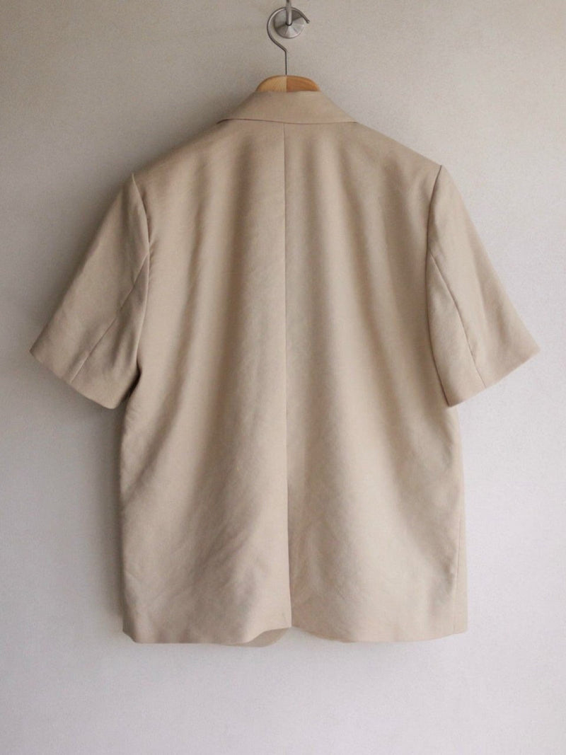 2 BUTTON LINEN HALF SLEEVE JACKET