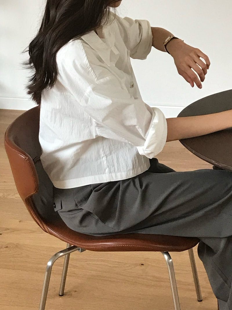 2 POCKET CROPPED SHIRT JACKET
