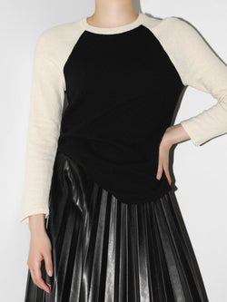 3/4 SLEEVE RAGLAN CASHMERE KNIT TOP