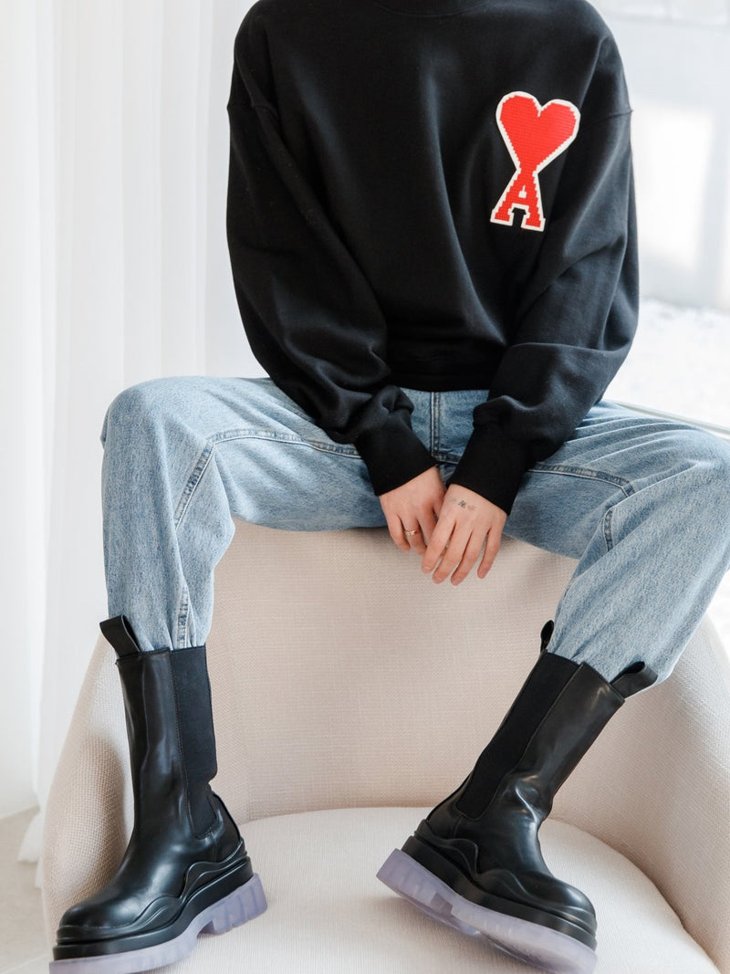 A HEART SWEATSHIRT