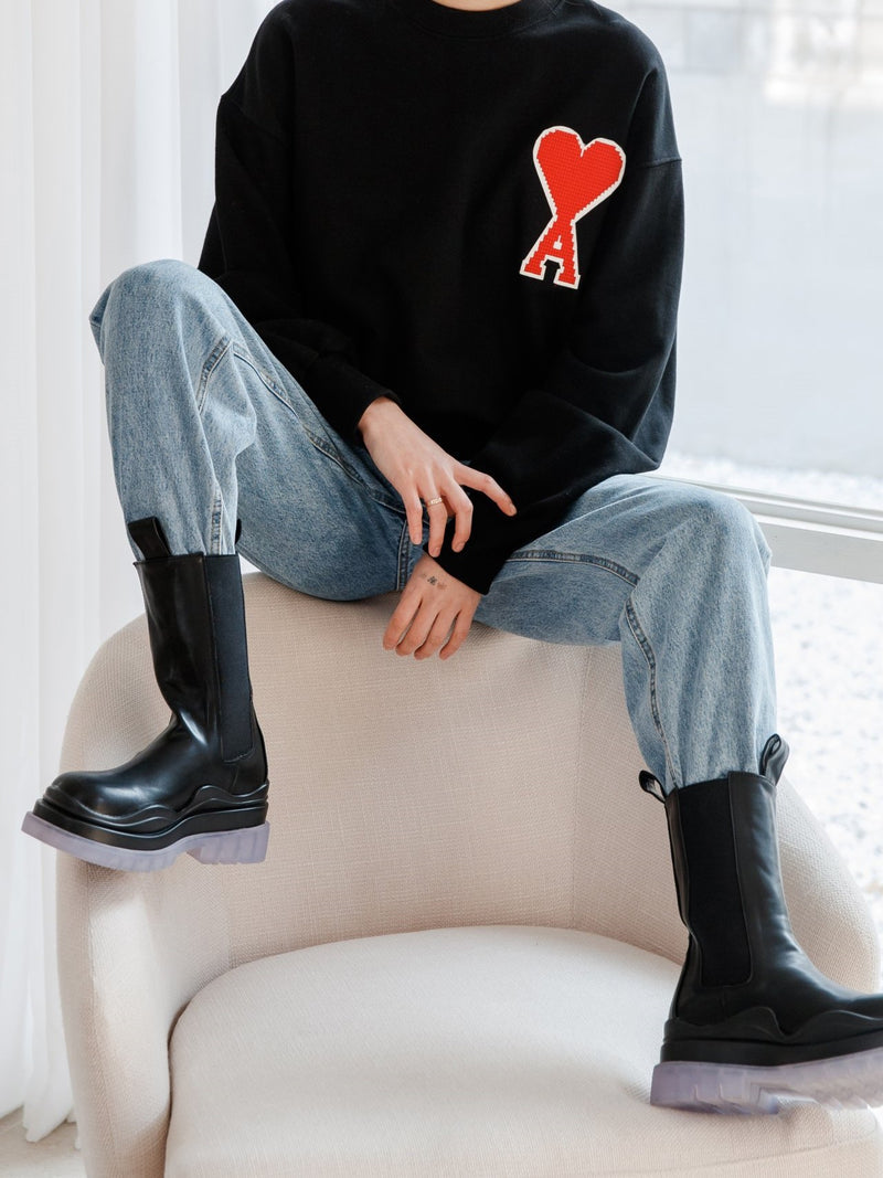 A HEART SWEATSHIRT