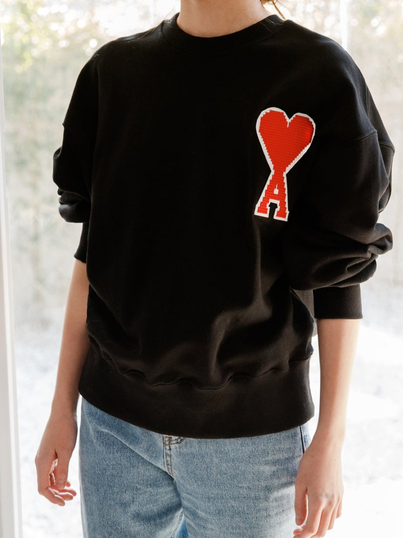 A HEART SWEATSHIRT