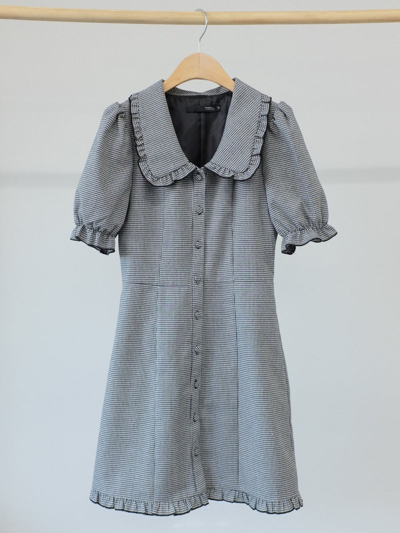 ALEXA HOUNDSTOOTH DRESS
