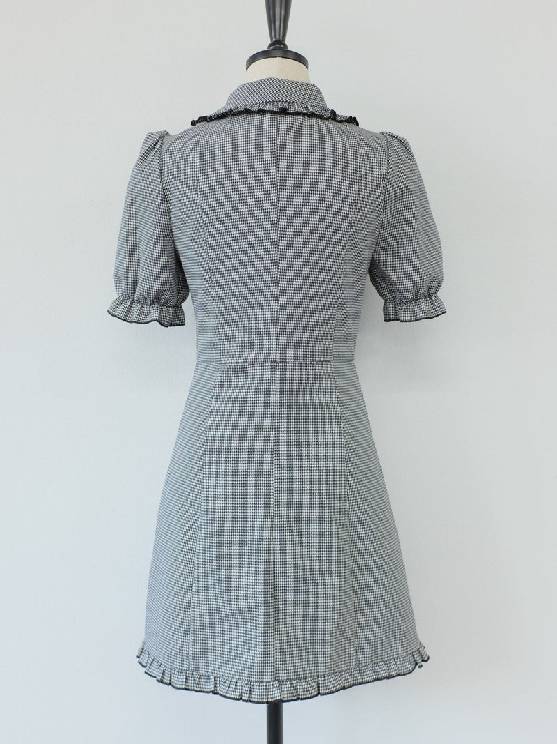 ALEXA HOUNDSTOOTH DRESS