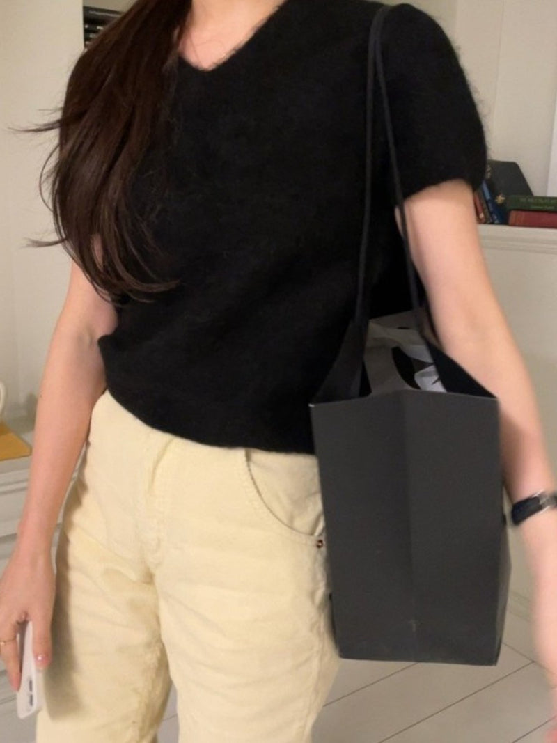 ALPACA V-NECK KNIT