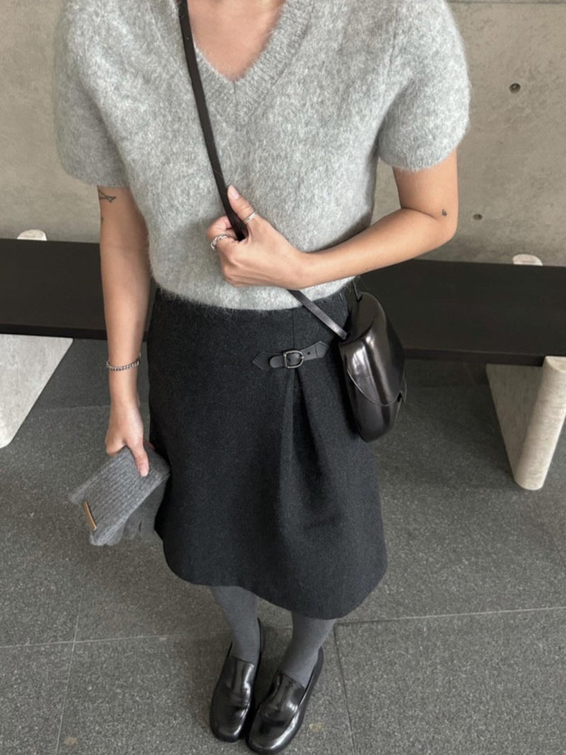 ALPACA V-NECK KNIT