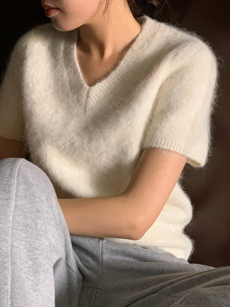 ALPACA V-NECK KNIT