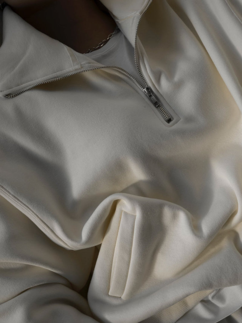 ANORAK ZIP DETAIL SWEATSHIRT
