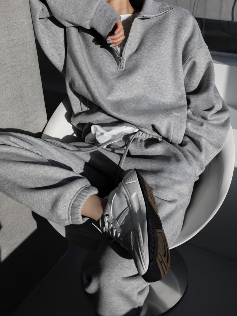 ANORAK ZIP DETAIL SWEATSHIRT