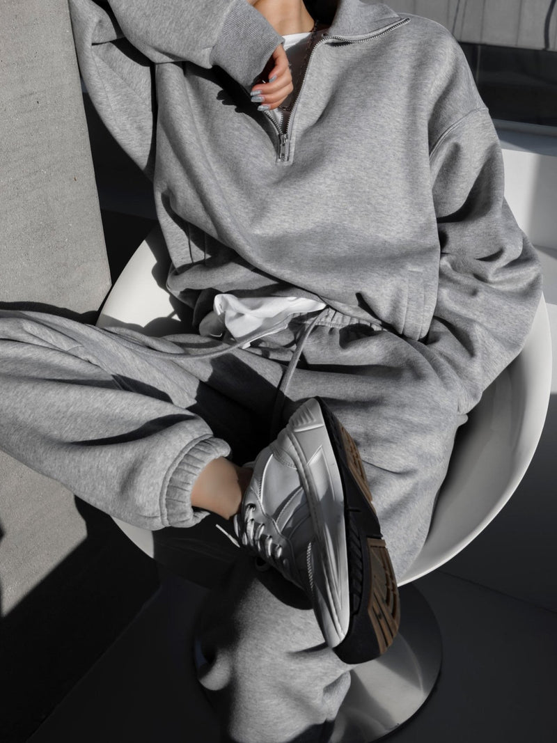 ANORAK ZIP DETAIL SWEATSHIRT