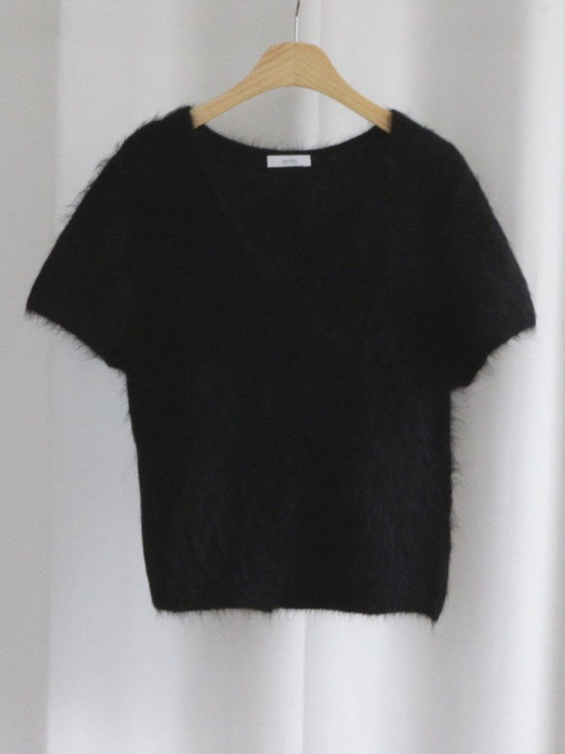 BABY ALPACA U-NECK CARDIGAN