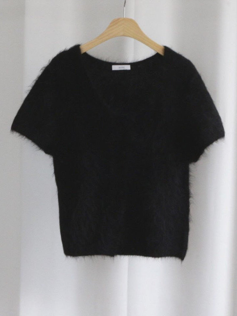 BABY ALPACA U-NECK CARDIGAN