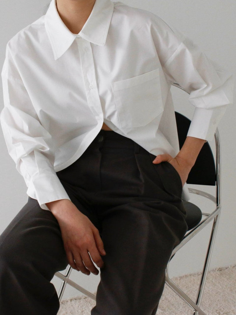 BALLOON OVERSIZED POCKET SHIRT