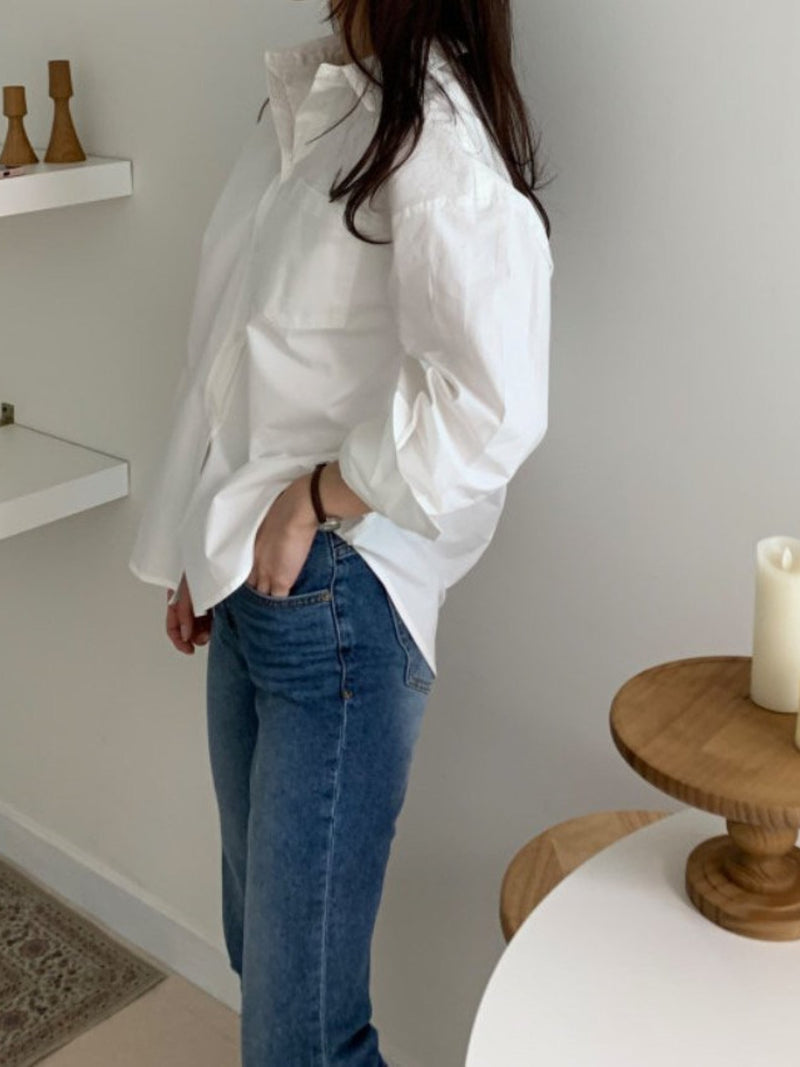 BALLOON OVERSIZED POCKET SHIRT