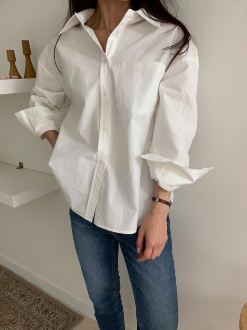 BALLOON OVERSIZED POCKET SHIRT