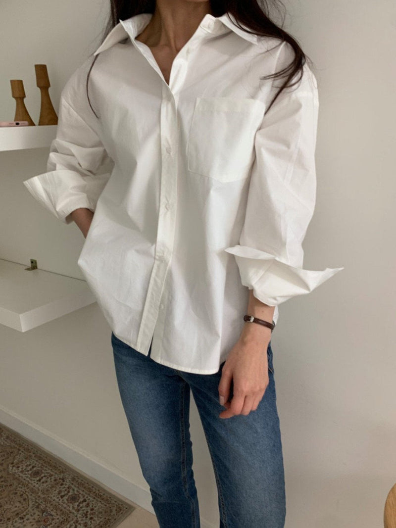 BALLOON OVERSIZED POCKET SHIRT