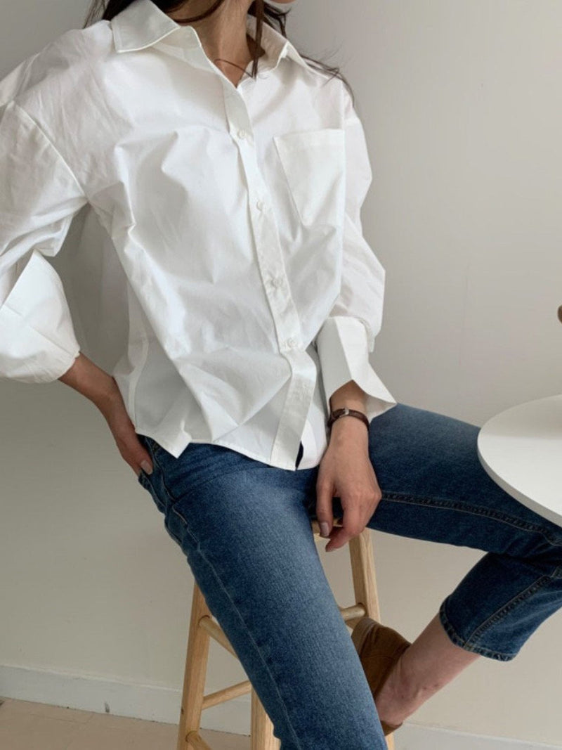 BALLOON OVERSIZED POCKET SHIRT