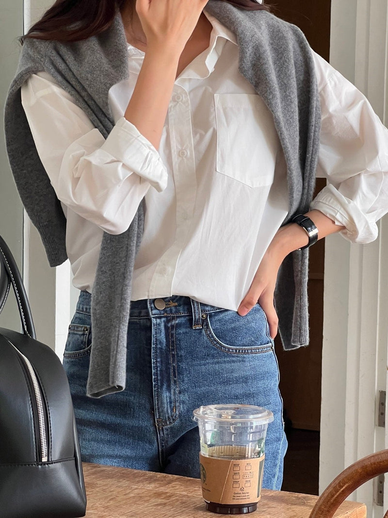 BALLOON OVERSIZED POCKET SHIRT