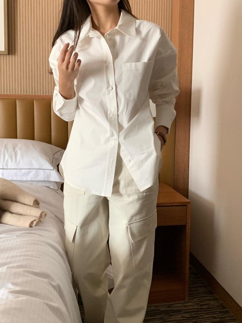 BALLOON OVERSIZED POCKET SHIRT