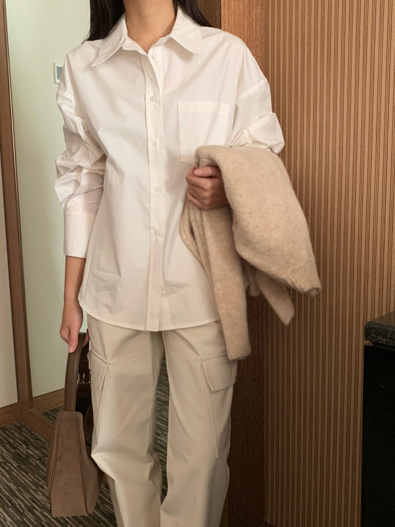 BALLOON OVERSIZED POCKET SHIRT