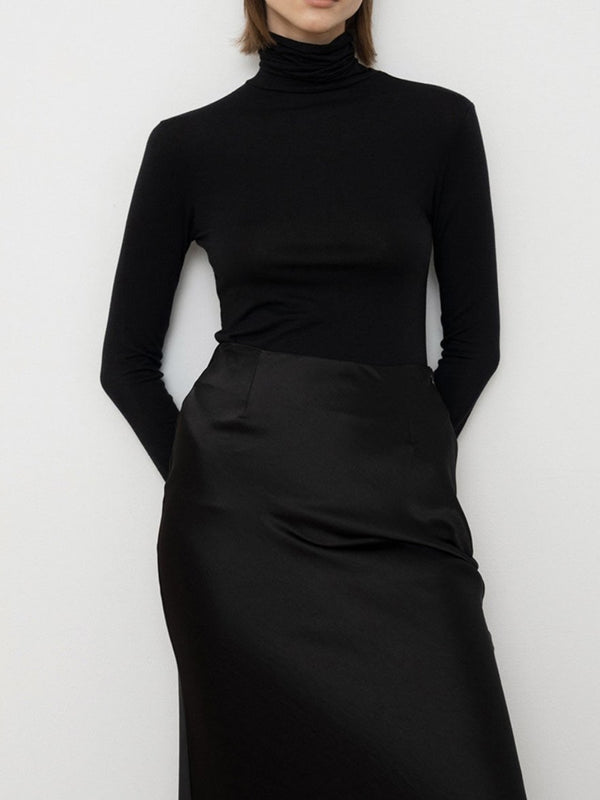 BASIC TURTLENECK LONG SLEEVE T-SHIRT