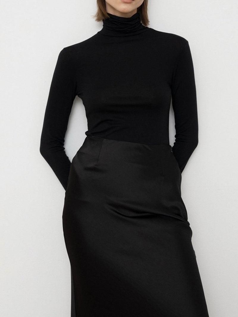 BASIC TURTLENECK LONG SLEEVE T-SHIRT
