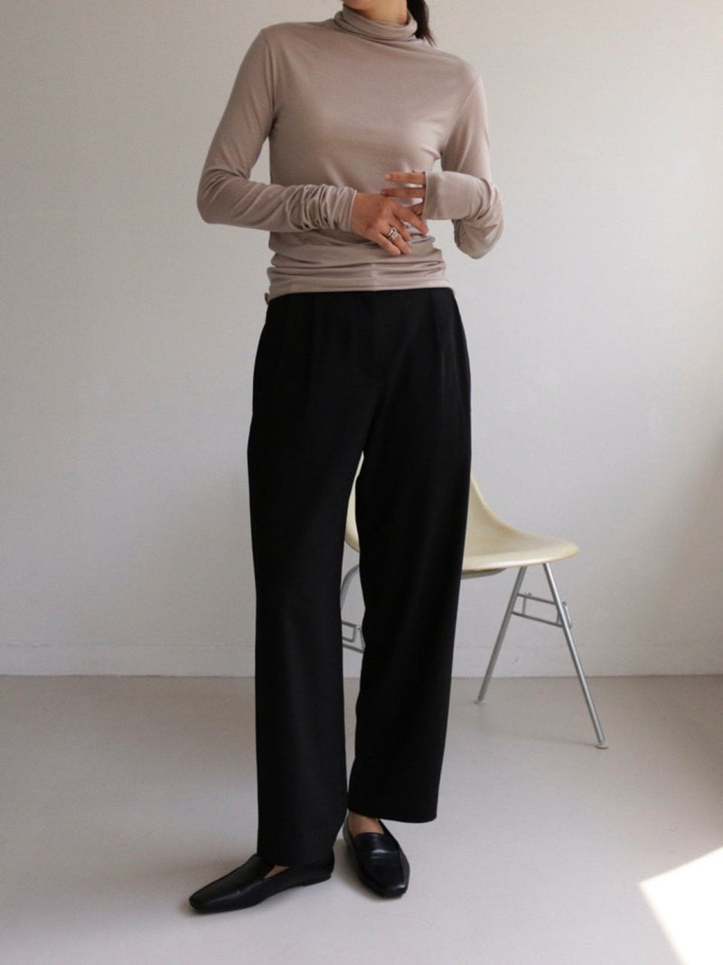 BASIC TURTLENECK LONG SLEEVE T-SHIRT