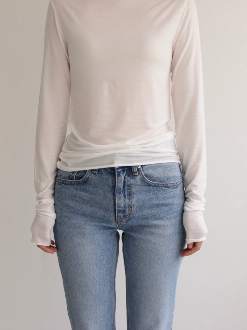 BASIC TURTLENECK LONG SLEEVE T-SHIRT